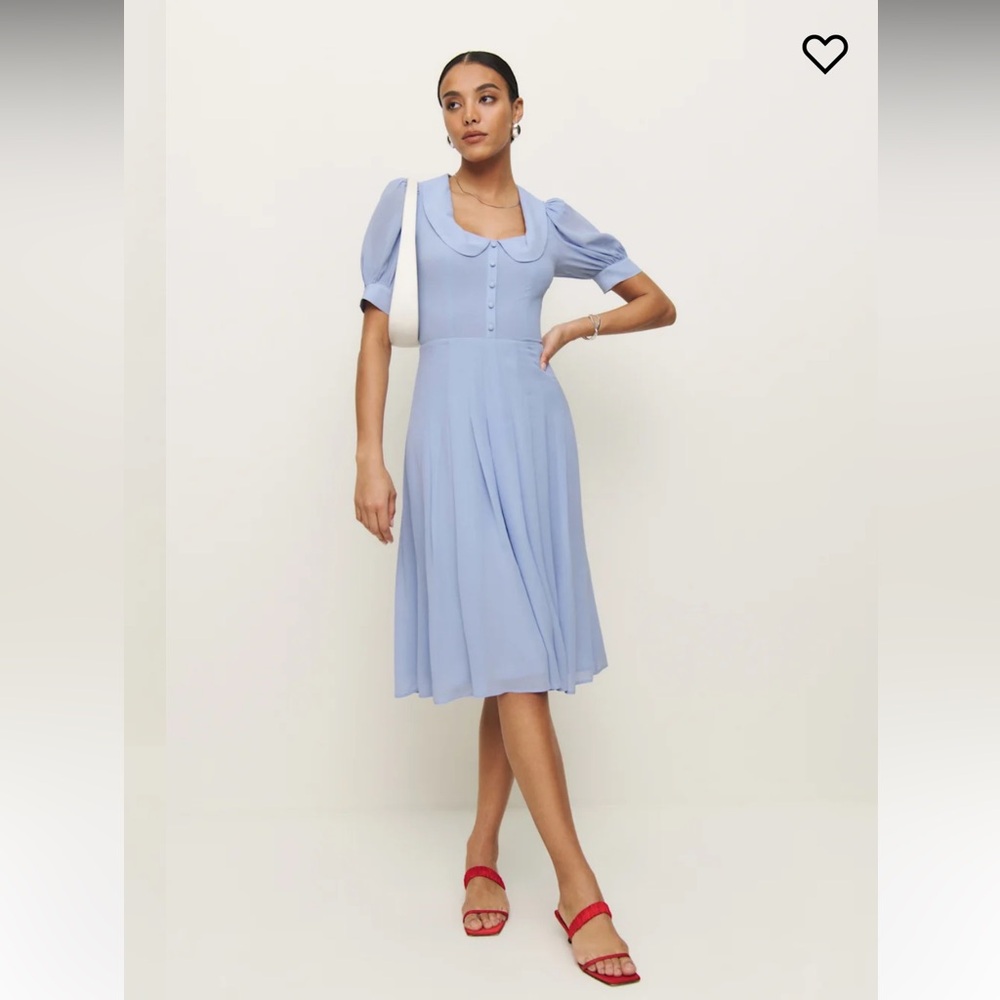 NWT Reformation Kyria Dress Blue - Size 4